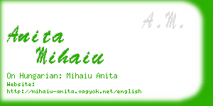 anita mihaiu business card